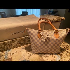 Authentic Louis Vuitton Damier Azur Salaya PM